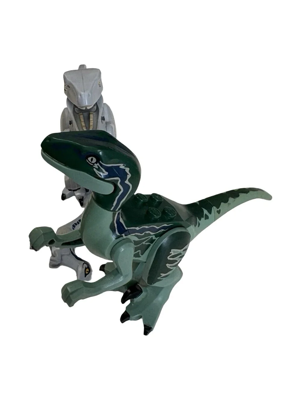 Lot Of 3 Lego Jurassic Park Raptors and Baby Dinosaur